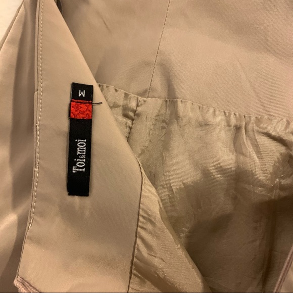 Halter Neck,Open Back Beige Mini Dress - Picture 9 of 14